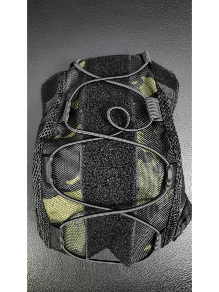 Outdoor Tactical Camouflage FAST Helmet Cover with Elastic Cord
