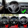 For BMW 3 Series E90 E92 E93 2006-2012 X1 E84 2010 - 2013 Steering Wheel Panel Sticker Cover Decoration Trim Styling Accessories