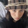 Crochet Striped Bucket Hat Thermal Panama Hat Casual Cold Cap  Beach