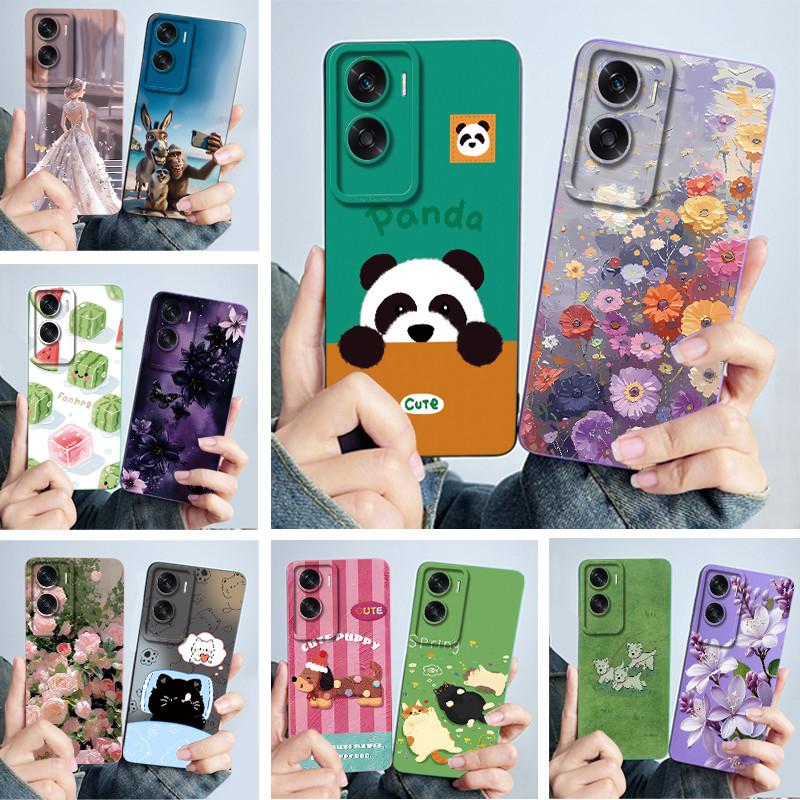 Für Honor 90 Lite 5G X50i 5G 2023 Handyhülle Panda Mädchen Katzen Weiches Silikon TPU Rückabdeckungen Stoßfänger Für Honor 90Lite Fundas Coque