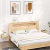 Wall Mounted Nightstands Set of 2 Sonoma Oak Finish 35 x 35 x 20 cm