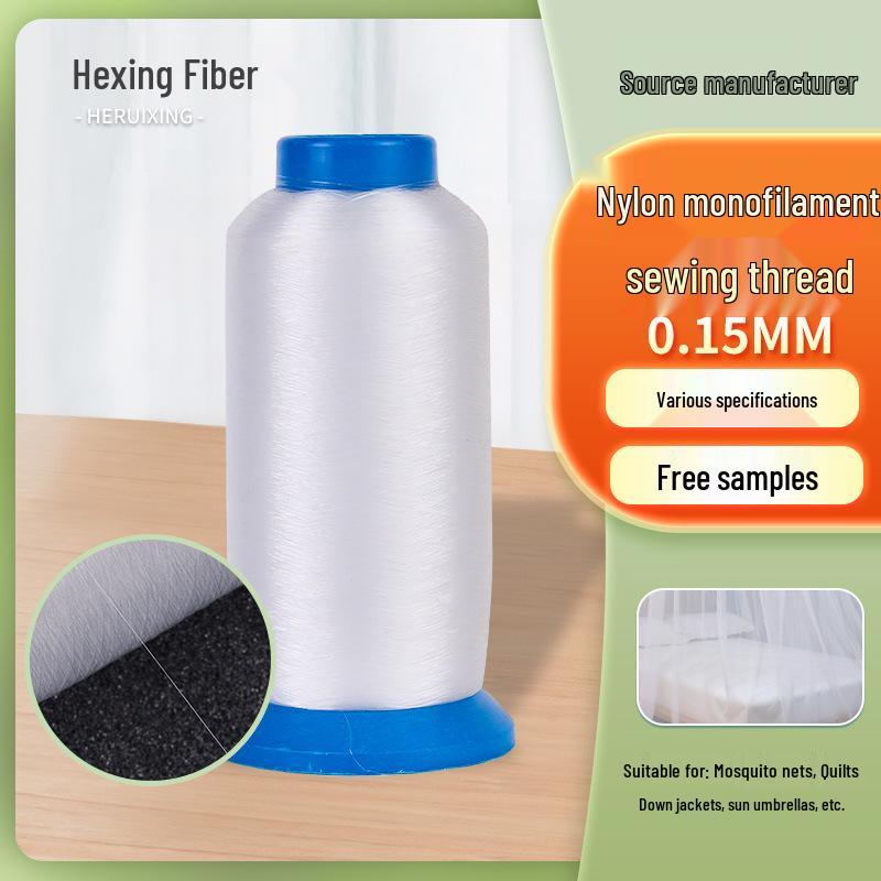 

High Elasticity Transparent 0.15mm Nylon Filament Sewing Thread for Clothing, Home Textiles, Cross-Stitch, Embroidery