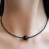 Less is more Onyx Ball Necklace