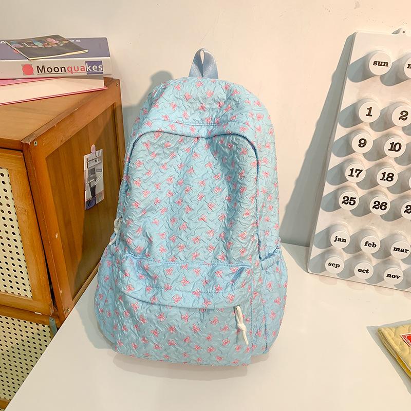 New schoolbag female college student commuting light backpack backpack large capacity bag high school senior sense