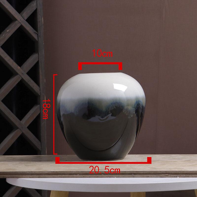 Ceramic Small Flower Vase for Living Room & Dining Table - Creative Hydroponic Floral Decoration.