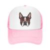 Denim-Kappe, Boston Terrier-Hund, Baseball-Dad-Cap, klassisch gewaschen, 100 % Baumwolle, verstellbar, lässig, Sport, für Unisex, Damen, Mütze