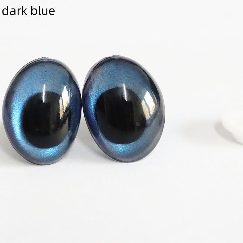 New 10PCS 3D Colorful Safety Eyes Oval Shape for Crochet Toys Amigurumi DIY Toy Doll Making Animal Eye Doll DIY Craft Supplies