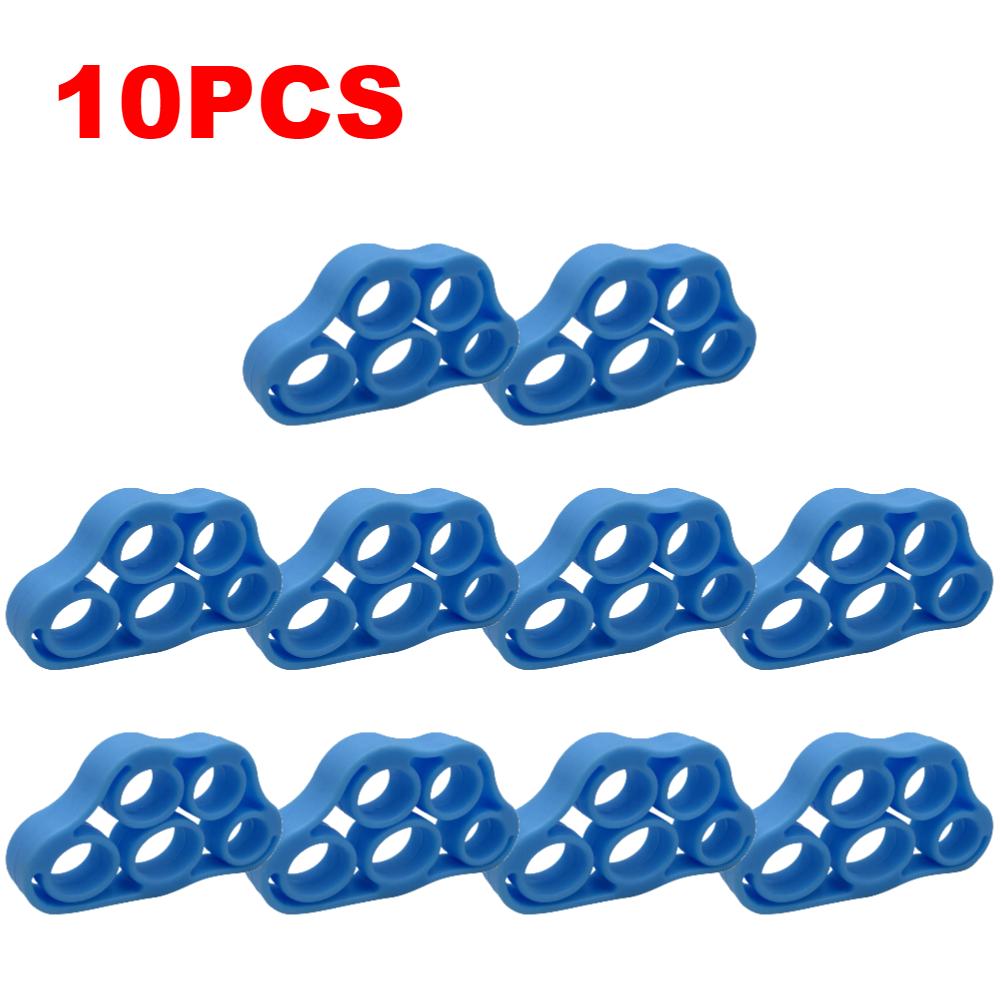 10-40PCS Silicone Finger Gripper 5 Fingers Strengthener Trainer Elastic Wrist Stretcher Finger Expander For Fitness Training New