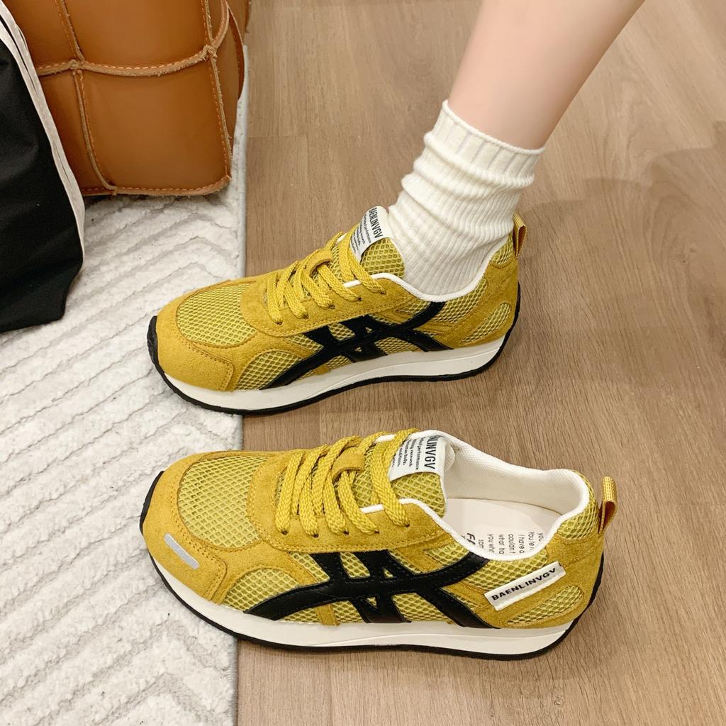 Damen Dicksohlige Cross Runde Zehenpartie Dünne Modeschuhe Damen Bequeme Atmungsaktive Freizeit Verschleißfeste Schuhe De Mujer