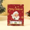 Christmas Santa Money Holder Greeting Card Practical Cash Gift Solution for Christmas Present Exchanging