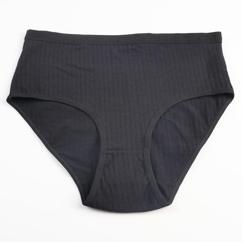 Calcinhas para Mulheres Cuecas de Cintura Baixa com Bordas de Fungo Preto Fofas Simples de Algodão Respirável Calcinhas Triângulo