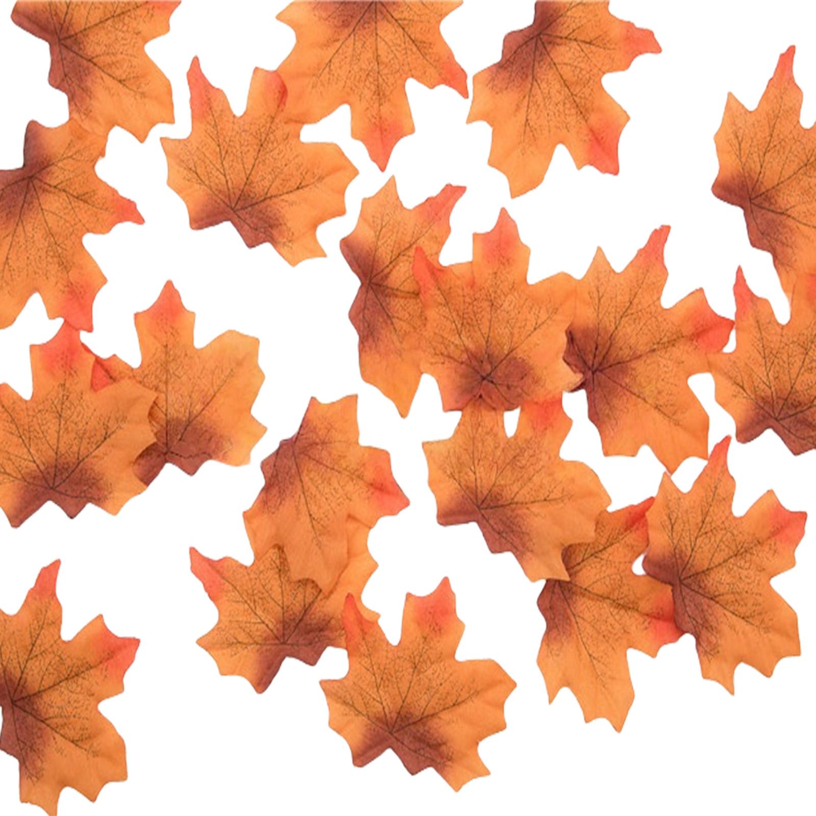 

Pack Of 50 Realistic 8CM Multicolor Artificial Maple Leaves For Fall Decor And DIY Craft Projects 13