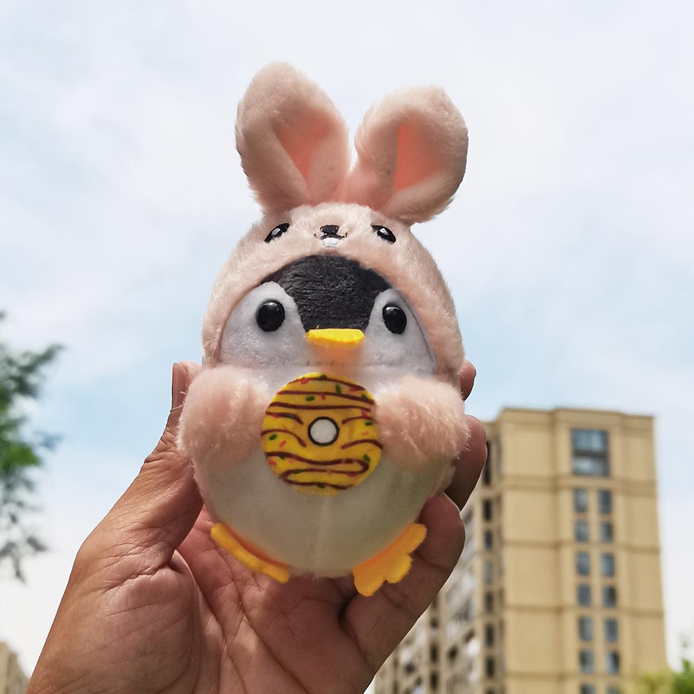 Ins Japanese Penguin Schoolbag Small Doll Pendant Couple Keychain Plush Doll Bag Pendant