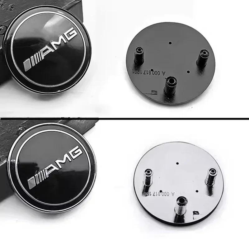 

Car Sticker For Mercedes Benz 3 Pins ABS Car Emblem Front Top Grille Hood Edge Head Bonnet Badge for Mercedes Benz New E/S Class silver base 38mm