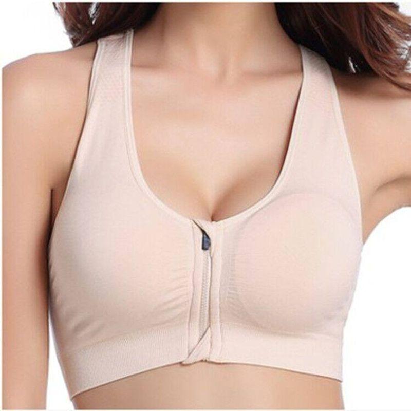 Bra Front Zipper Wireless Quick-Dry Sports Vest