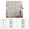 2/1Pcs Vintage Lace Curtains French Style Floral Sheer Curtains Rod Pocket Window Drapes for Living Room Bedroom Decoration