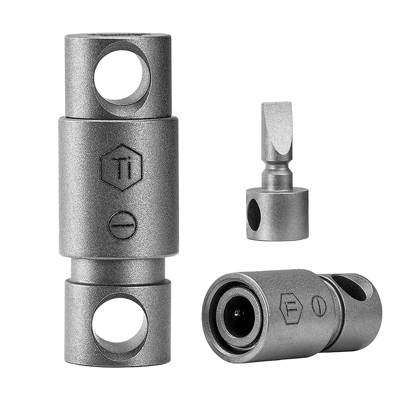 

[KeyUnity] KA49 titanium key ring 360° rotation connector Separate type quick release key ring with key ring