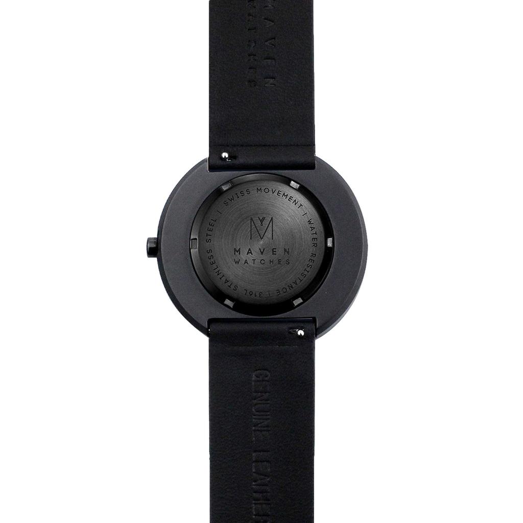 Maven Watches 34mm Artisan Series Minimalist Fashion Watch BLACK (SHADOW 34MM)