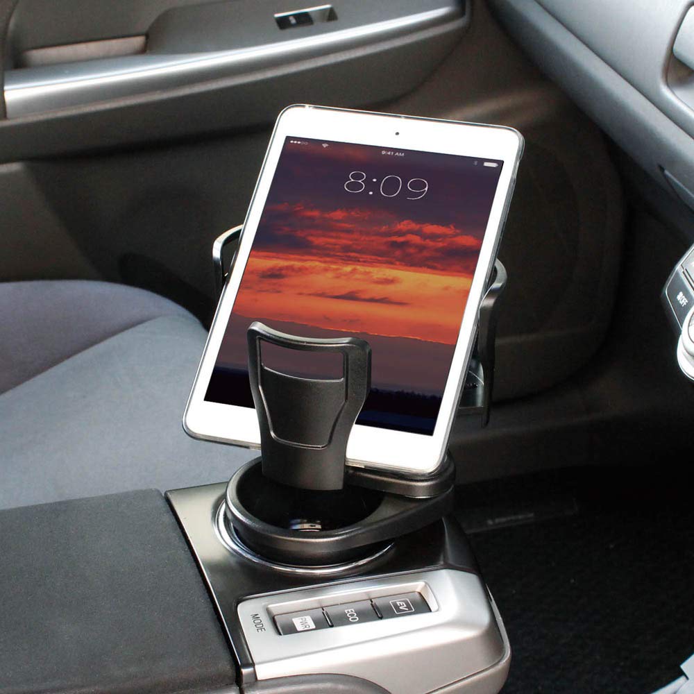 Tsuchiya Yac Car Long X Wide X 22cm Drink-in Multi-Cup Holder, Black, 16.2cm 10.2cm High, ZE-30