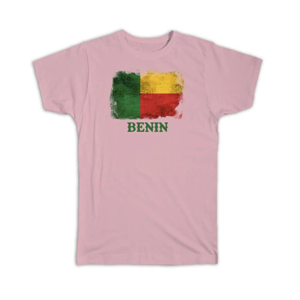 Gift T-Shirt : Benin Beninese Flag Africa African Country Souvenir Patriotic 3XL