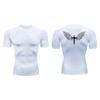 Cross Print Short Sleeve Compression Shirts for Men Athletic Quick Dry Tees Tshirt Gym Workout Running Undershirts Baselayers