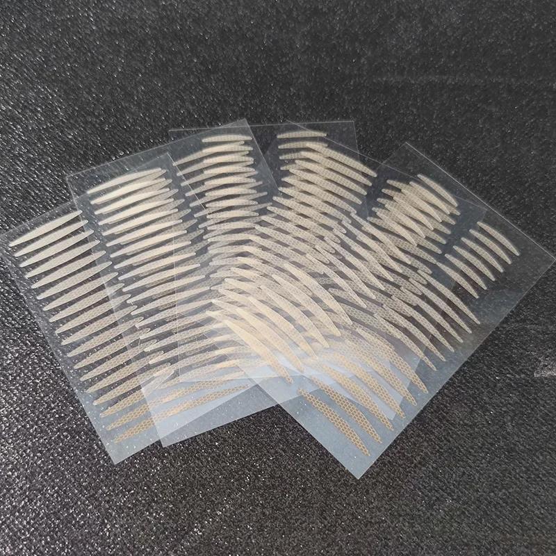 "Net Texture Transparent Double Eyelid Stickers for Beginners - Matte, Natural & Invisible"