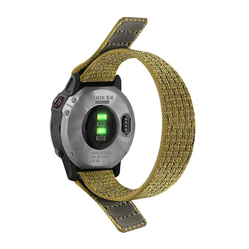 26mm 22mm Nylon Strap for Garmin Enduro 3/Descent Mk3i 51mm Band Fenix E 8 7X 6X 5 Plus/Tactix 7 AMOLED Quick Release Watchband
