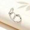 Chic Zircon Wave Earrings for Women,Silver Color Geometric Heart Shape Hoop Earrings,Elegant Party Jewelry Gifts