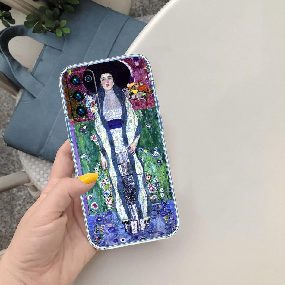 MY14 Gustav Klimt Transparent Phone Case for Motorola Moto G40 G04 G05 One Ace Action  Fusion + Plus Hyper Macro Vision Zoom