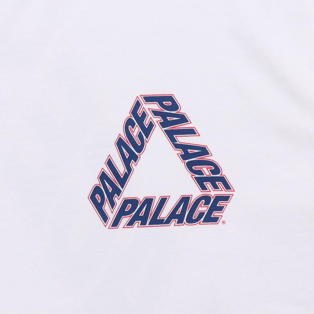 Palace P3 Team T-Shirt With Back Logo Print Unisex Tops Dark White P19TS236