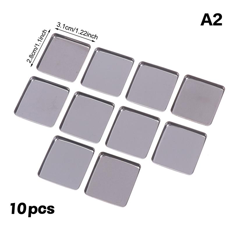 Hot Sale 5/10pcs Empty Eyeshadow Tin Pans Makeup Palettes Empty Square Palette Iron Cases Pans For Powder