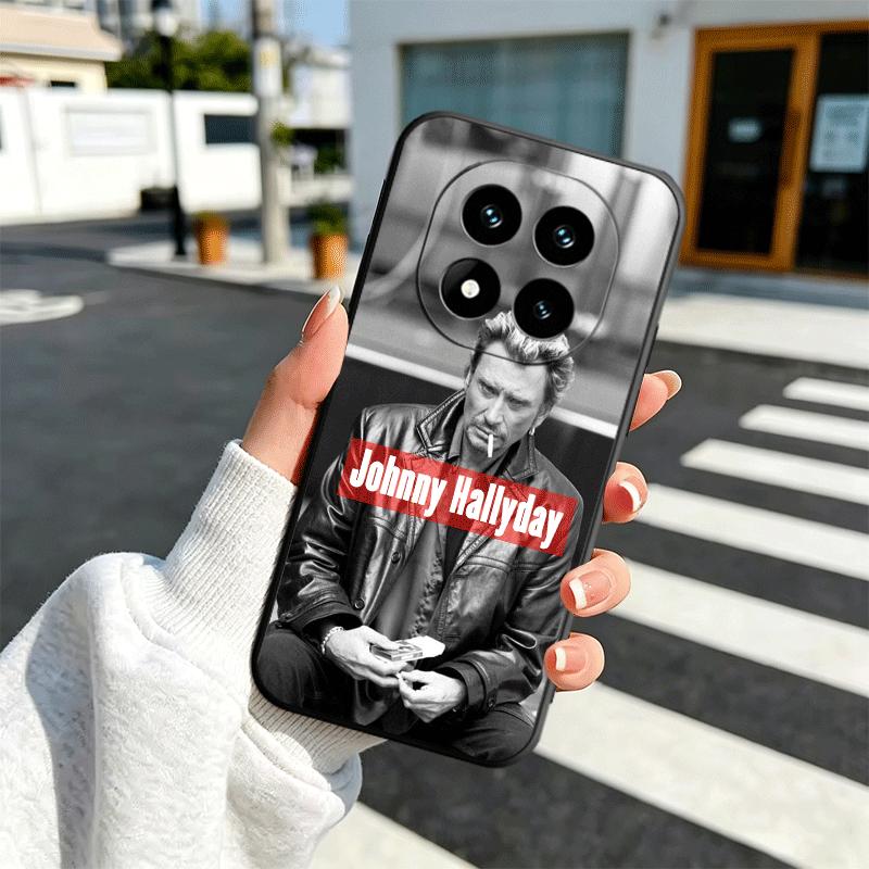 Johnny Hallyday Music Soft Phone Case for Xiaomi Redmi Note 12 13 14 15 Pro Plus 11 12S 11S 11T 10 4G Black Cover Back Shell