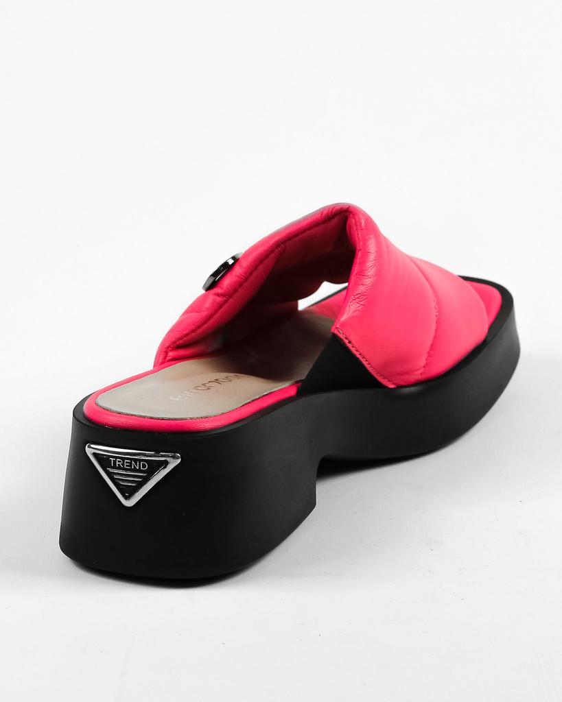 Flip-flops med tykke såler Evromoda 6811320 36 Fuchsia skinn