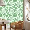 Hippie Wallpaper Background Green, White and Mint for Living Room and Bedroom 50x1000