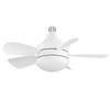 Ceiling Fan with LED Light Dimmable Modern Ceiling Fan 3 Gear Speed White Ceiling Fan 10.9 In for Porch Office Garage Restaurant