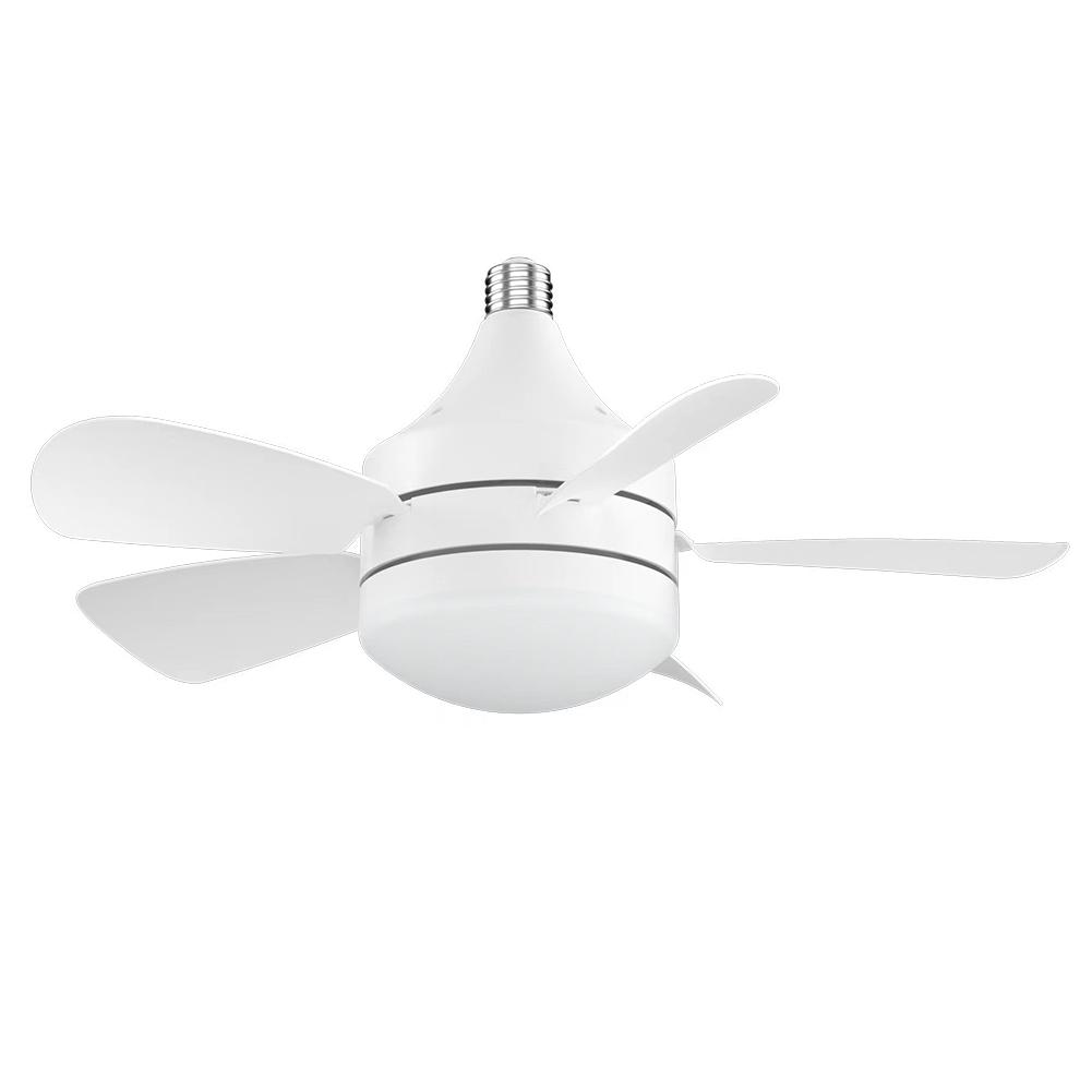 Ceiling Fan with LED Light Dimmable Modern Ceiling Fan 3 Gear Speed White Ceiling Fan 10.9 In for Porch Office Garage Restaurant