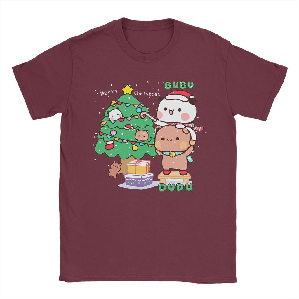 Men's T-Shirt Bubu Dudu Xmas Christmas Humorous Cotton Tee Shirt Short Sleeve  T Shirt Round Collar Clothing Plus Size