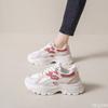New autumn versatile women's shoes thick sole increased height ultra light durable breathable sports mesh shoes for women