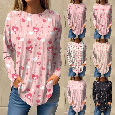 Tee Shirts For Women Fall Casual Long Sleeve Shirts Sweatshirt Top Pullover