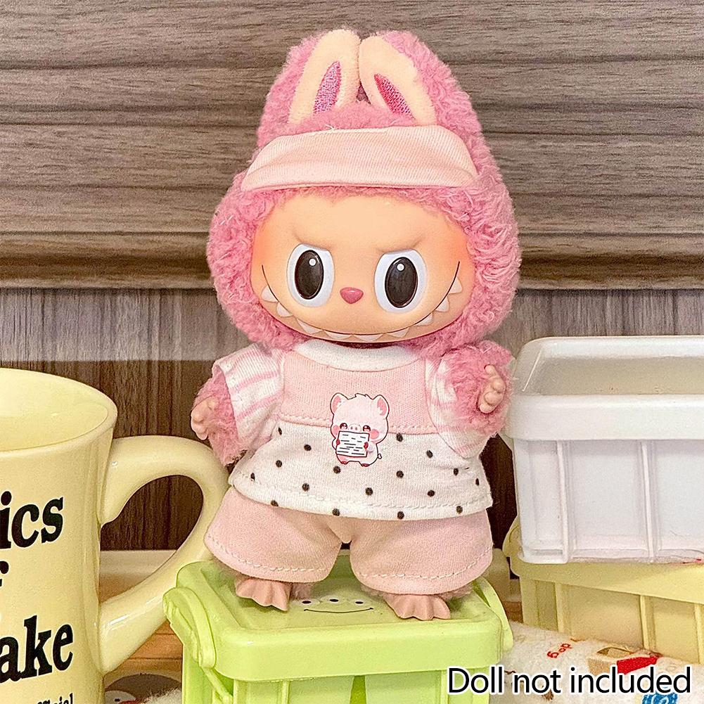 

Для 17см куклы Лабубу Одежда Модная одежда Комбинезоны Одежда для кукол Подходящее по цвету платье Аксессуары для кукол Милое украшение Маленькая одежда 19#