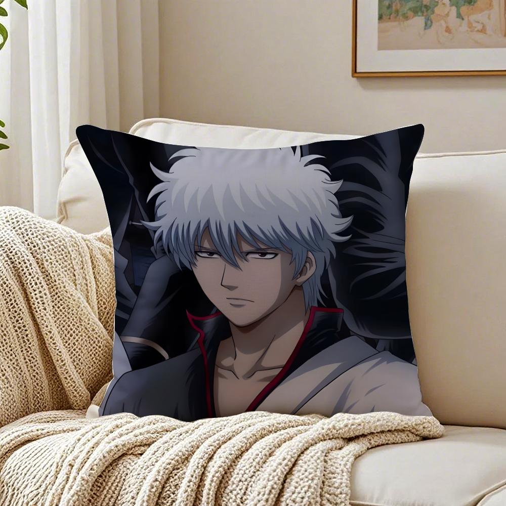 Anime Parody GGintama Cushion Cover Pillowcase Antidustmite living Room Sofa Decor Cushion Room