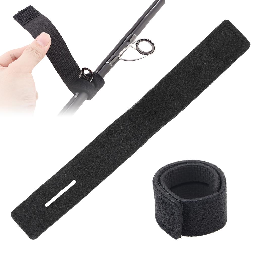 6pcs Clear PVC 200mm 78 Inch Fishing Lure Wraps Kit with 2 Rod Straps Hook Protector