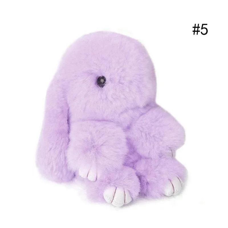Rabbit Keychain Fur Cute Bunny Pom Ball Doll Toy Keychain Cute Handbag Pendant Decor Car Keys Pendant Rabbit Pendant Bunny Gifts