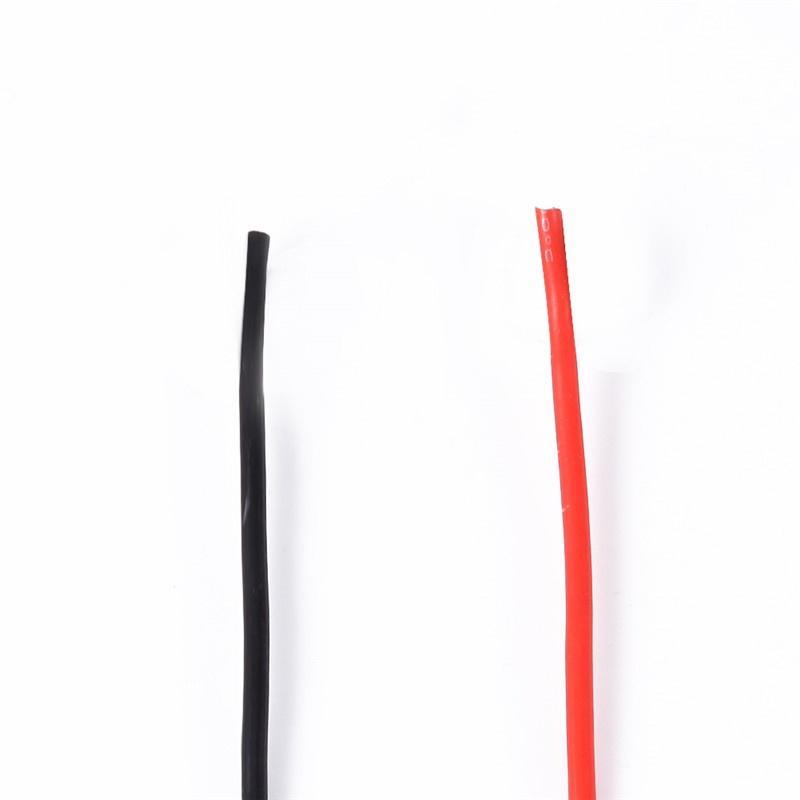 Nya 12/16/18/20AWG 5M gauge flexibel mjuk silikontråd svarta och röda kablar för RC