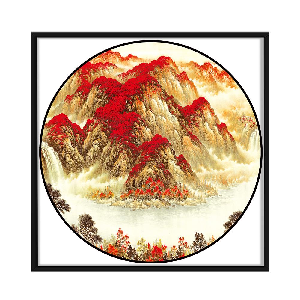 LFYNIORS Kreuzstich Set Landschaft - 11CT DIY Stickerei 40x50cm Für Anfänger