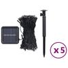 Vidaxl Solarne Lampki Dekoracyjne, 5 Szt., 5X200 Led, Kolorowe