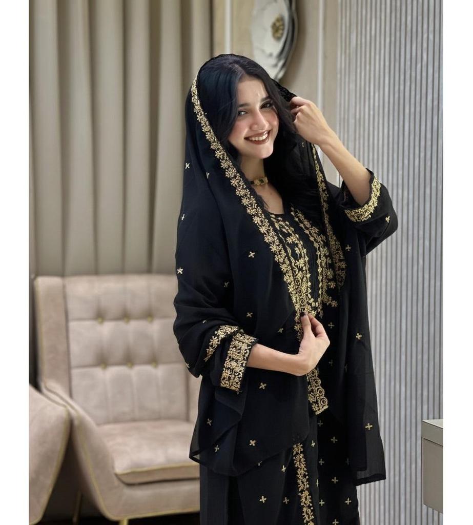 Indian Designer Party Wear Faux Georgette Salwar Suit Women Bollywood Salwar Kameez Set