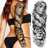 1 Sheet Full Arm Robber Gangster Temporary Tattoos For Men Women Waterproof  Tatoo Sleeve Realistic Bad Guy Fake Tattoos Sticker
