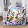1pc, Mickey and Minnie (2) Home Decor Flannel Blanket Perfect Gift for Bedroom, Living Room, Travel, Camping, Car