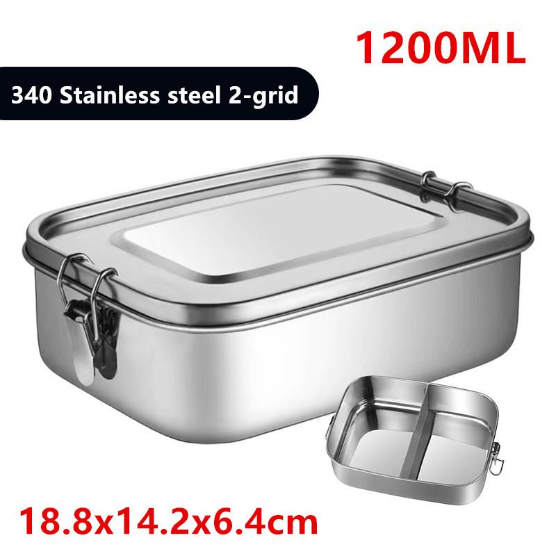 Separate Bento Lunch Box 304 Stainless Steel Lunch Box Baby Child Student Outdoor Camping Picnic Bento Box Tableware Sealed Box